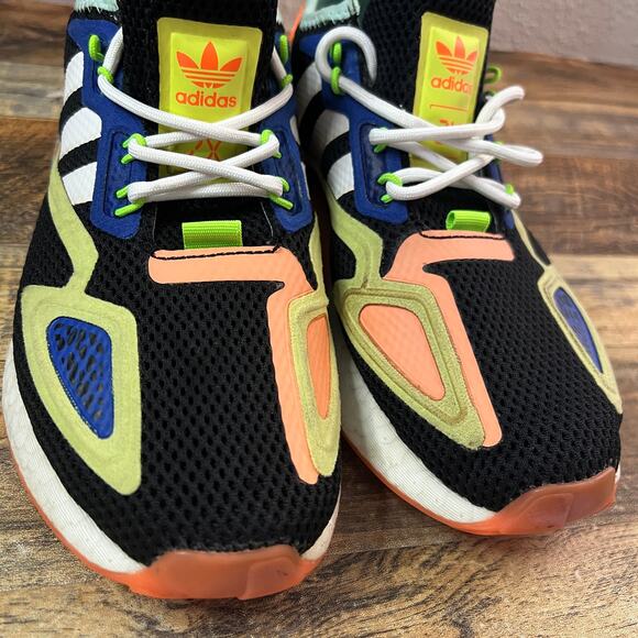 Adidas ZX 2K Boost FX6530 Black Multi-Color Leopard Sole Women’s Size 5 - Picture 10 of 12